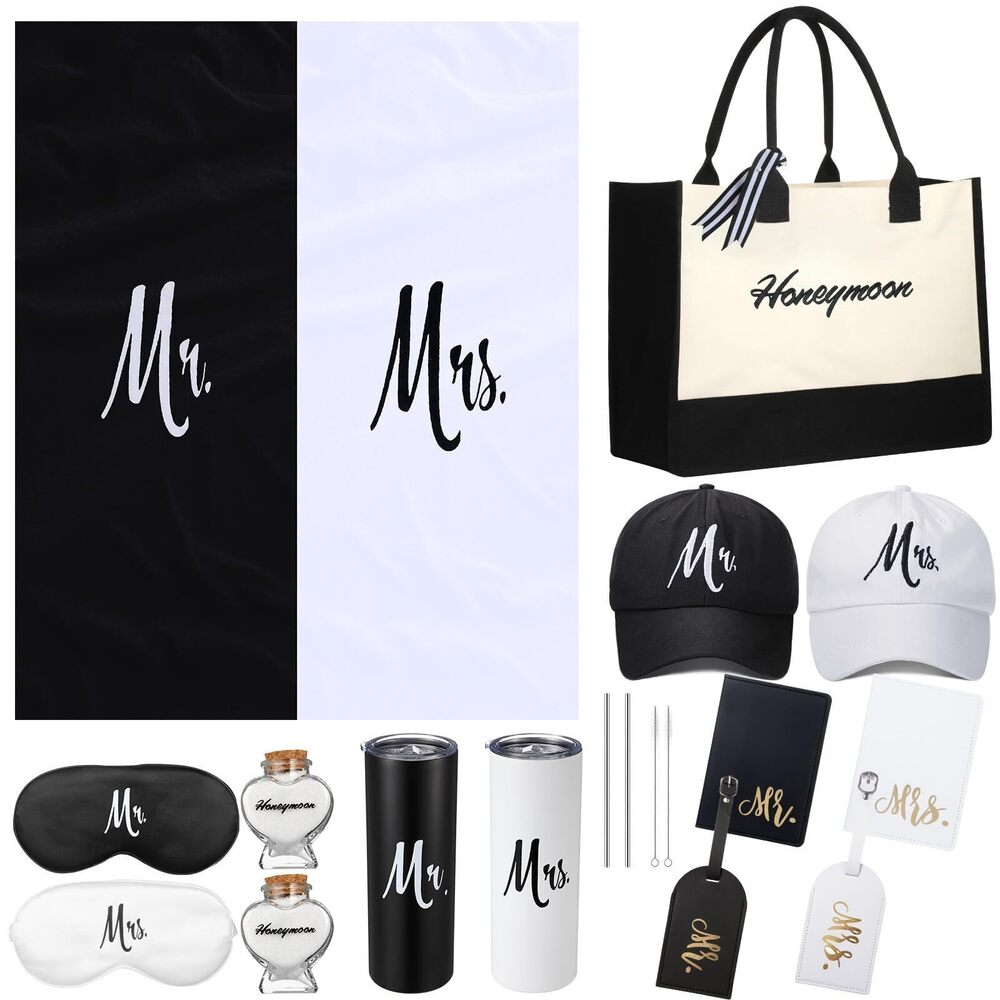 1932 14 Pcs Wedding Gifts for Couple Honeymoon Gifts Include Mr and Mrs